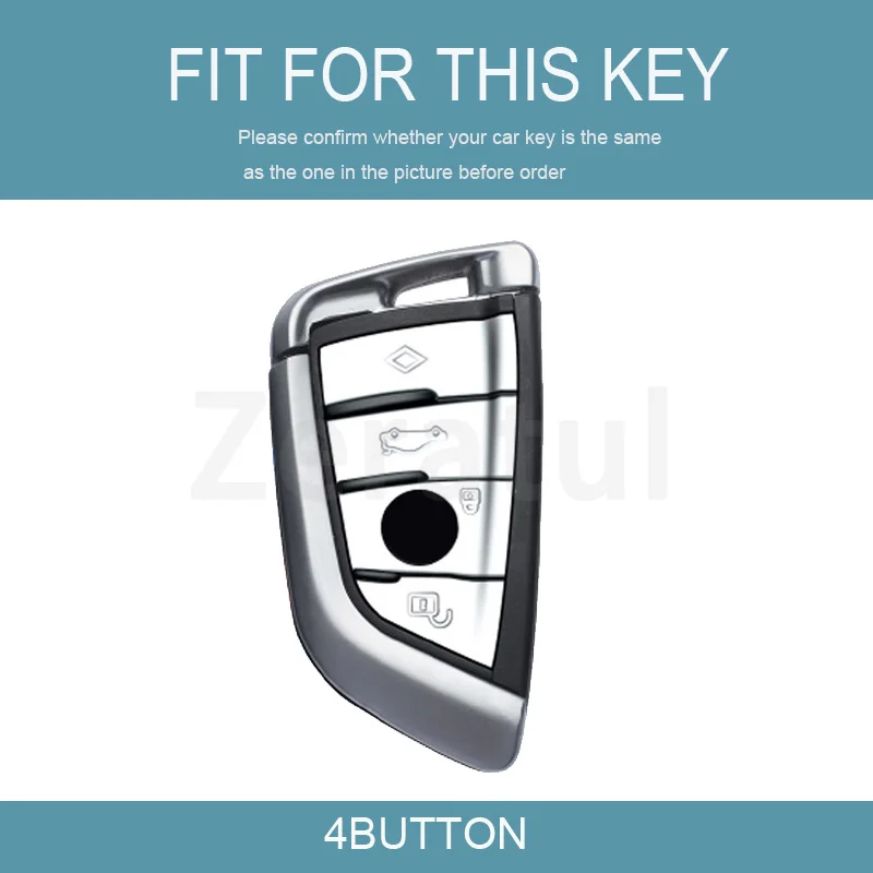 4 Buttons TPU Auto Shell Fob Car Remote Key Case Cover For BMW 1 3 5 6 7 Series G20 G30 G11 F15 F16 G01 G02 F48 X1 X3 X5 X6 X7