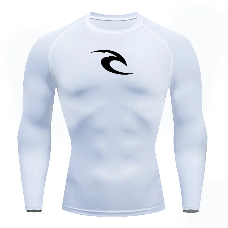 2023 Men\'s Long Sleeve Compression Shirt MMA Fitness Sport Running Gym Comfortable Fashion Breathable le Athletic Quick Dry Tops