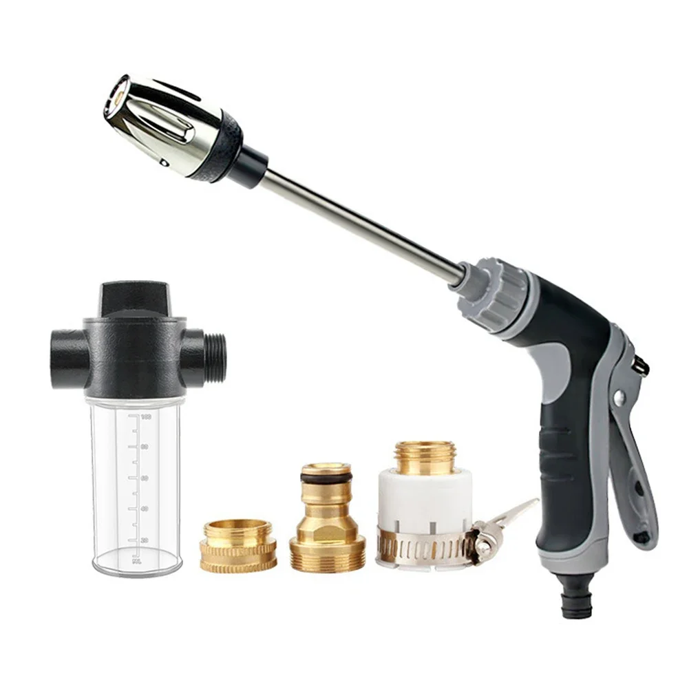 High-Pressure Car Wash Sprayer Home Use Metal Long Handle With Rubber Nozzle Garden Car Washiong Machine For Home