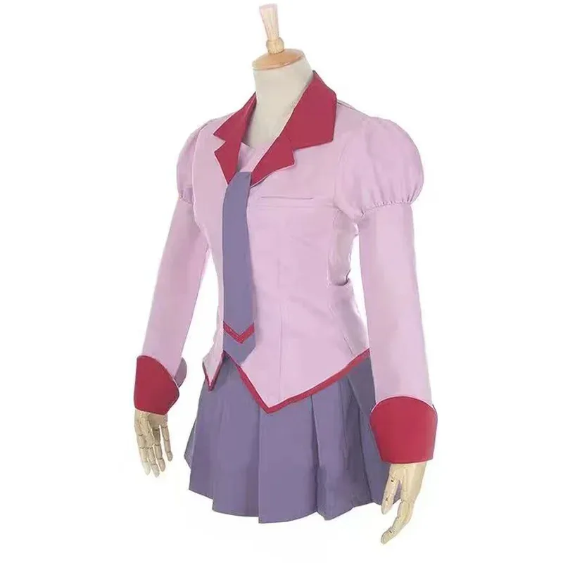 

Anime Senjougahara Hitagi Cosplay Hanekawa Tsubasa Costume Party JK Uniform Full Set Female Halloween Outfits ty'4