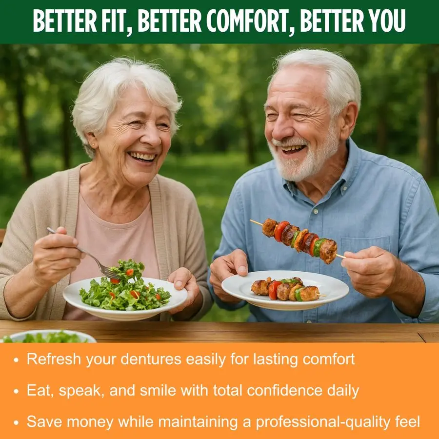 Weiches Reline-Kit für die oberen und unteren Prothesen