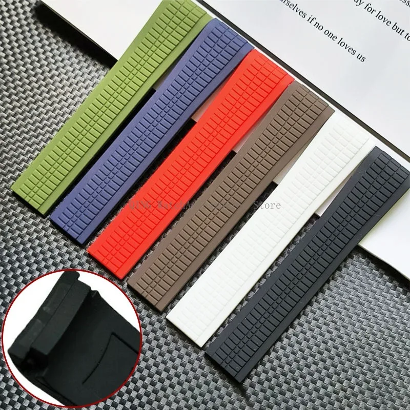 for Patek Philippe Aquanaut Series 5164/5167 Soft Silicone Smart Watch Strap Rubber Watchband Bracelets Men Women Wristbelt 21mm