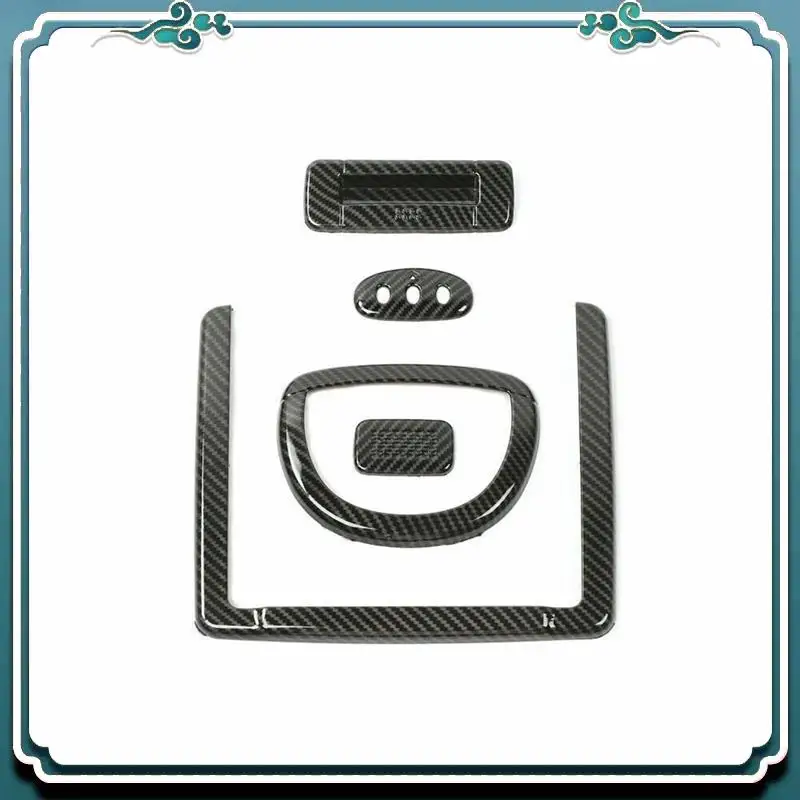 

ABTU-Car Roof Read Light Skylight Handle Cover Decorative For Ford F-150 F150 2009-2014 Accessories - ABS Carbon Fiber