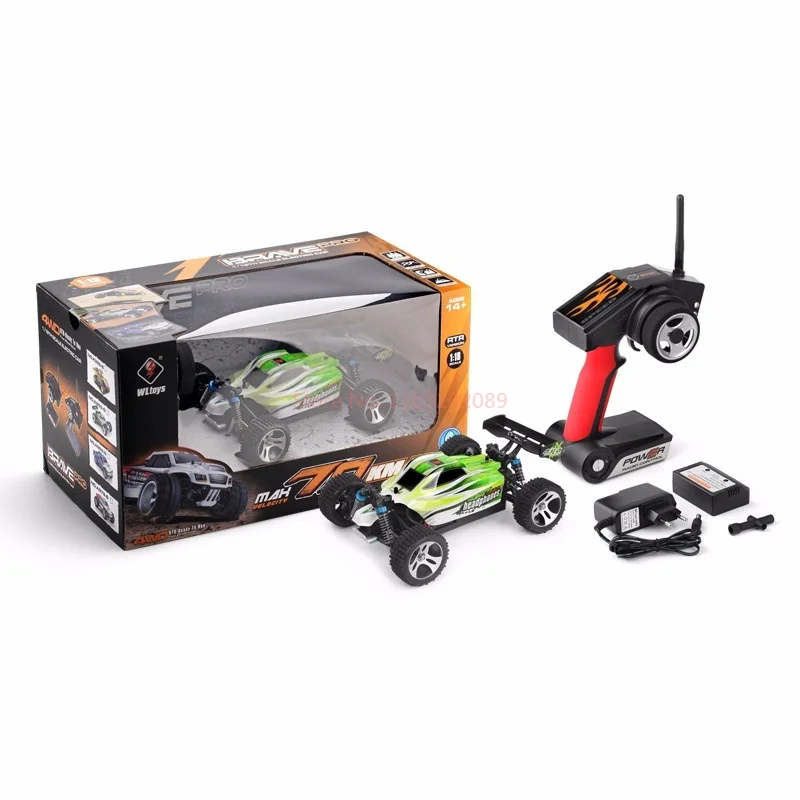 Wl novo A959-B carro de controle remoto rc quatro rodas motriz veículo fora de estrada 1:18 escala completa deriva carro de brinquedo de alta velocidade modelo de carro brinquedos
