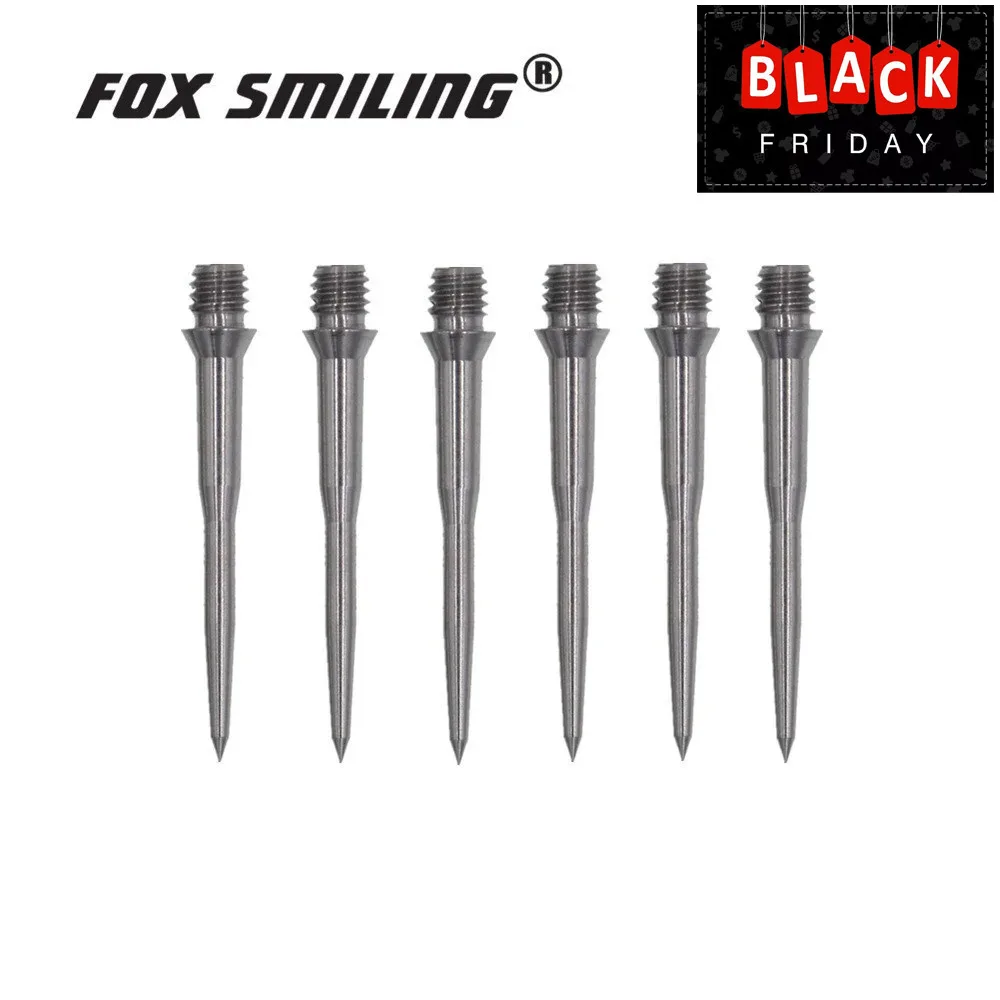 FOX SMILING 6PCS Dart Steel tip Converter Points 2BA, Replacement Tips