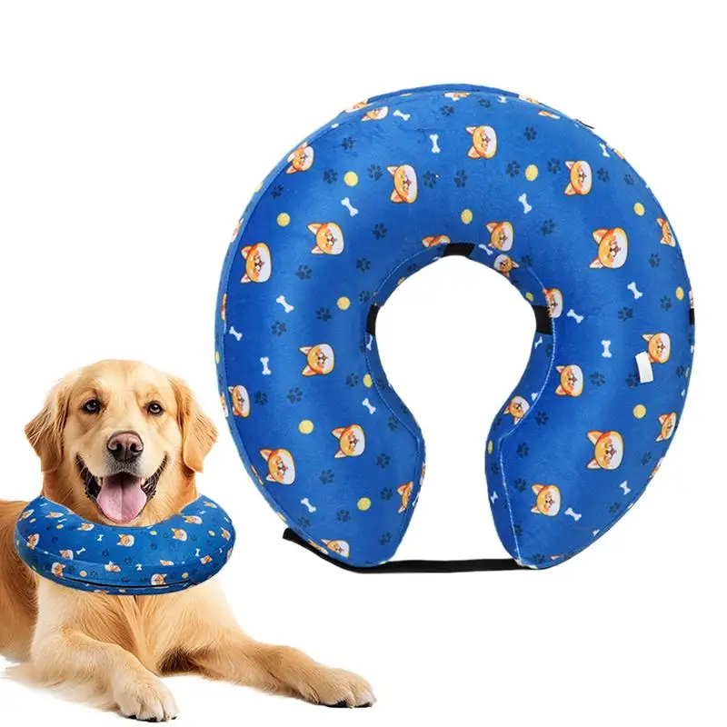 

Soft Dog Cone Soft Inflatable Anti-Licking Dog Donut Collar Pet Recovery Cones For Lick Prevention Scratch Protection Neuter