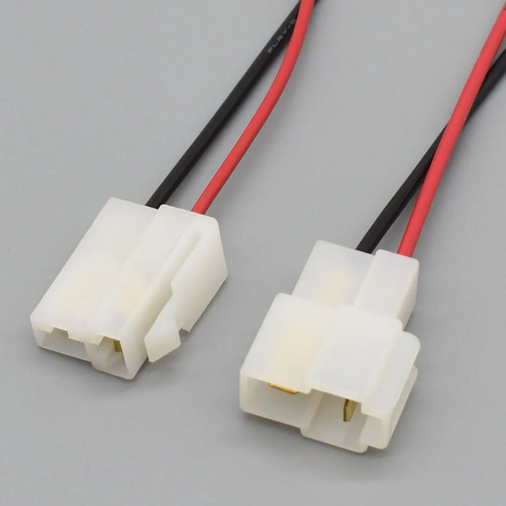 6.3mm 2P DJ7021-6.3-11/21 6.3mm Electric Vehicle Connector High Current Equipment Wiring Harness Male Female Plug Car Butt Joint