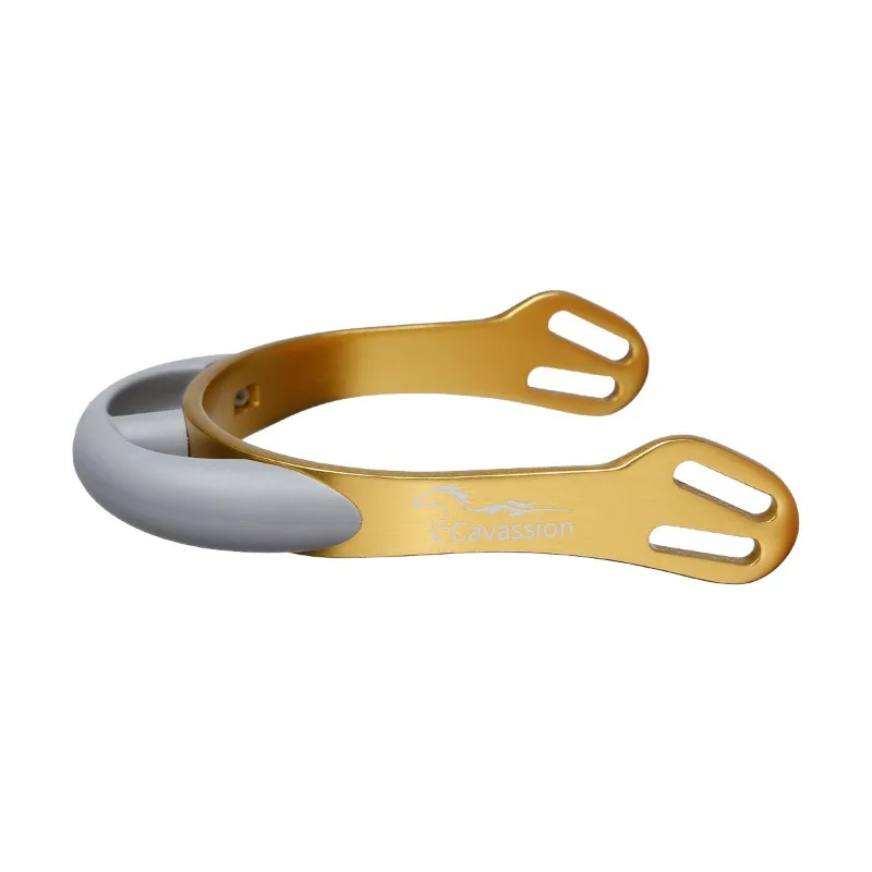 

Horseshoe Aluminum Spurs, Round Head First Training, Sensitive Horse