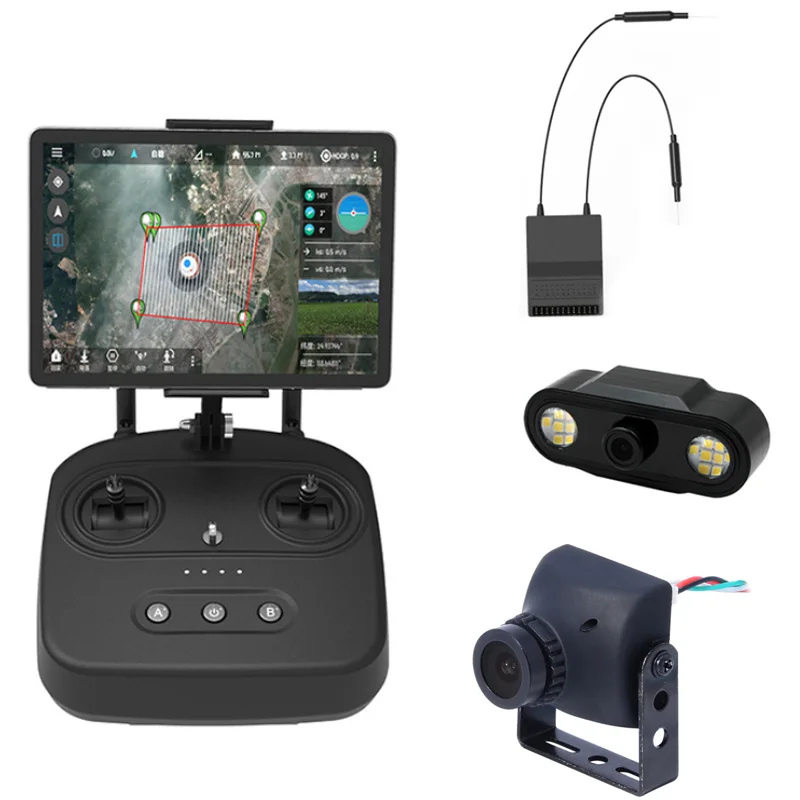 

Skydroid T10 Remote Control w/L DCAM R10 Reciever 4 in 1 with 10km Digital Map Transmission for Plant Protection Machine