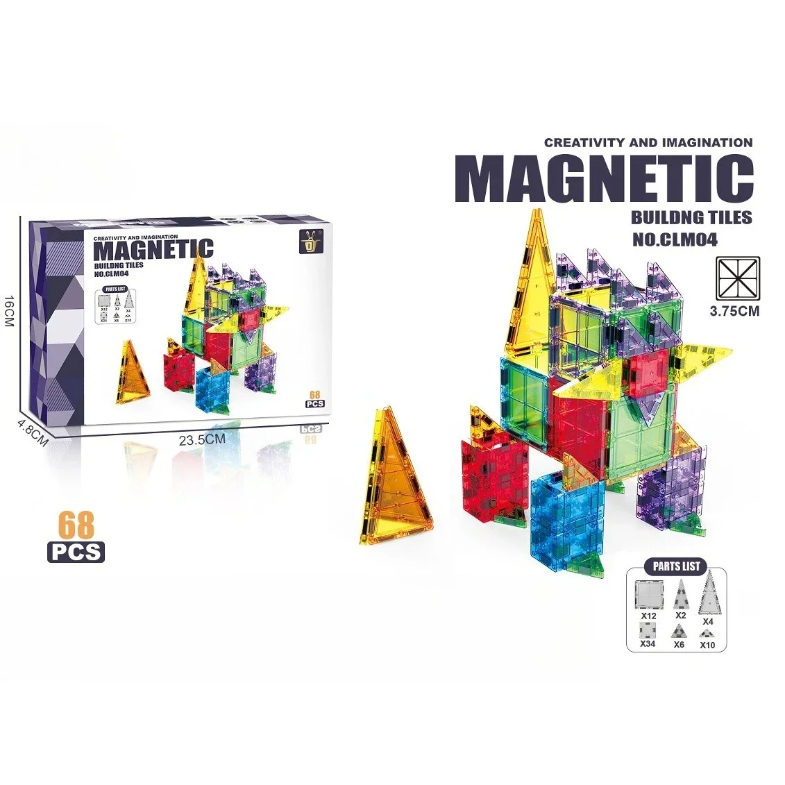 3.75 ซม.มินิแม่เหล็กชิ้น Building Blocks การศึกษาแม่เหล็กของเล่นเด็กแบบพกพาชุด DIY ASSEMBLY MOC อิฐของขวัญ