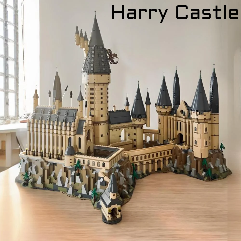 6020 Uds. Película Popular escuela de magia Castillo de Harry bloques de construcción Potter montar rompecabezas modelo juguete vacaciones cumpleaños regalo de Navidad