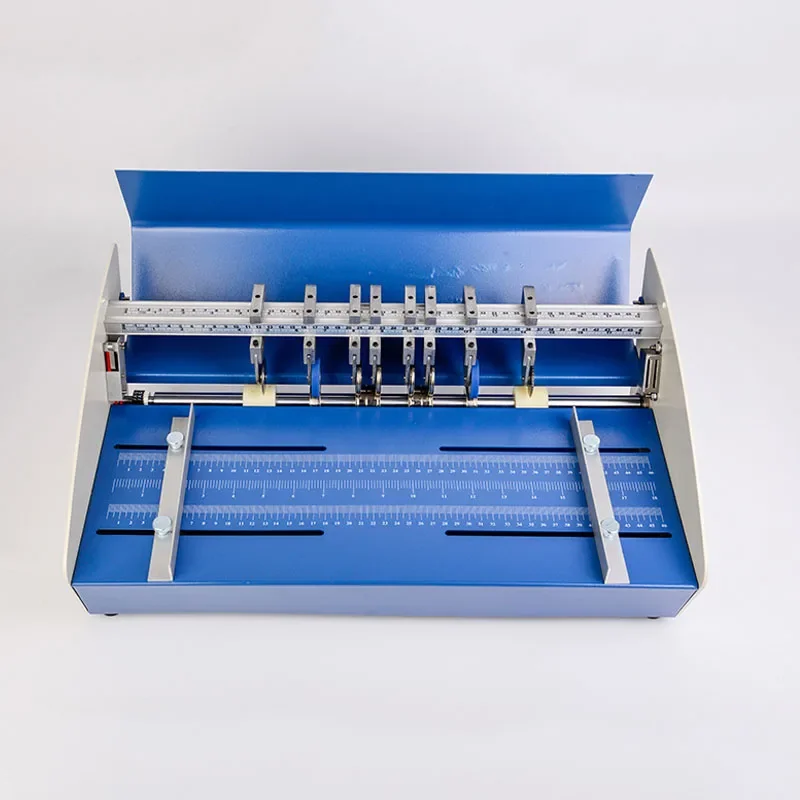 Blue 18 Inch 460mm Electric Creaser Scorer Perforator 3 in1 Combo Paper Creasing Perforating 3 Function Machine 110/220V