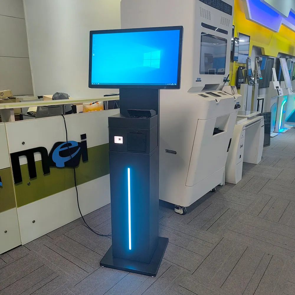 23.6 Inch Self Service Terminal Integrated Passport Scanner As Core Feature