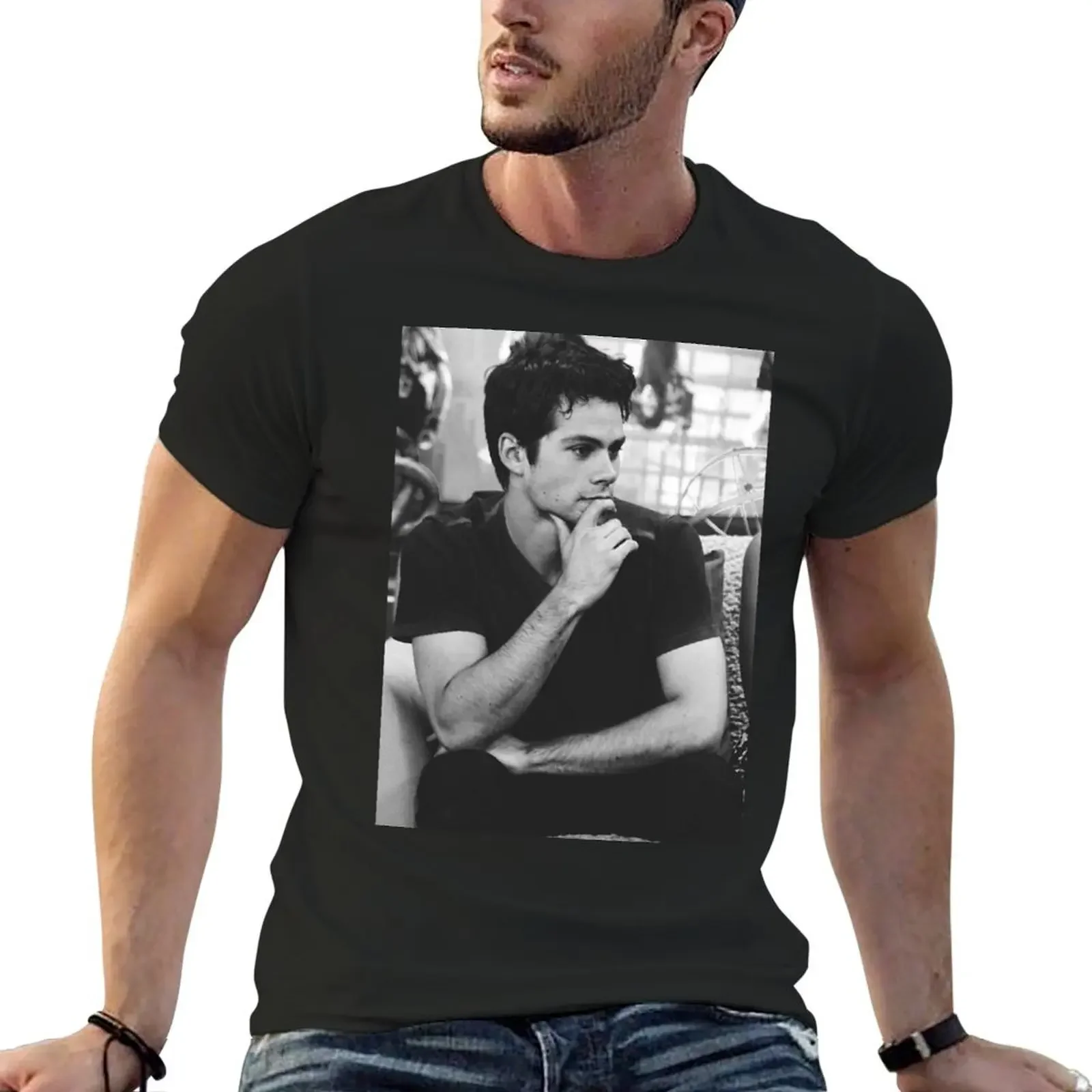 Dylan O&x27;Brien Sticker T-Shirt essential t shirt hippie clothes mens graphic t-shirts pack