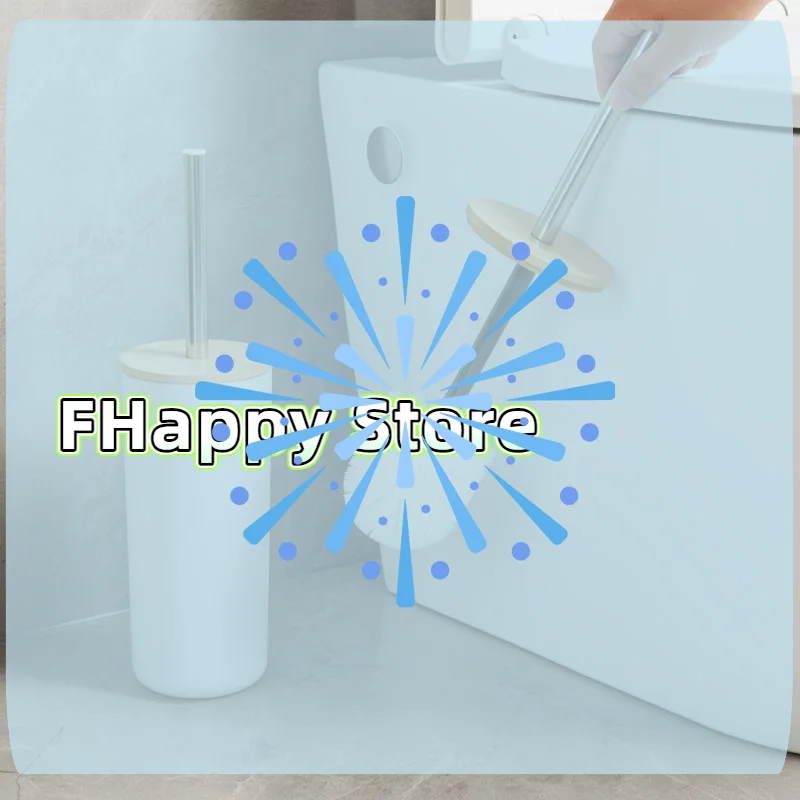 Toilet Brush Set Standing Base Anti Drip Long Handle Soft Bristles Nordic Style Toilet Rim Cleaner Brush Bathroom Cleaning Tool