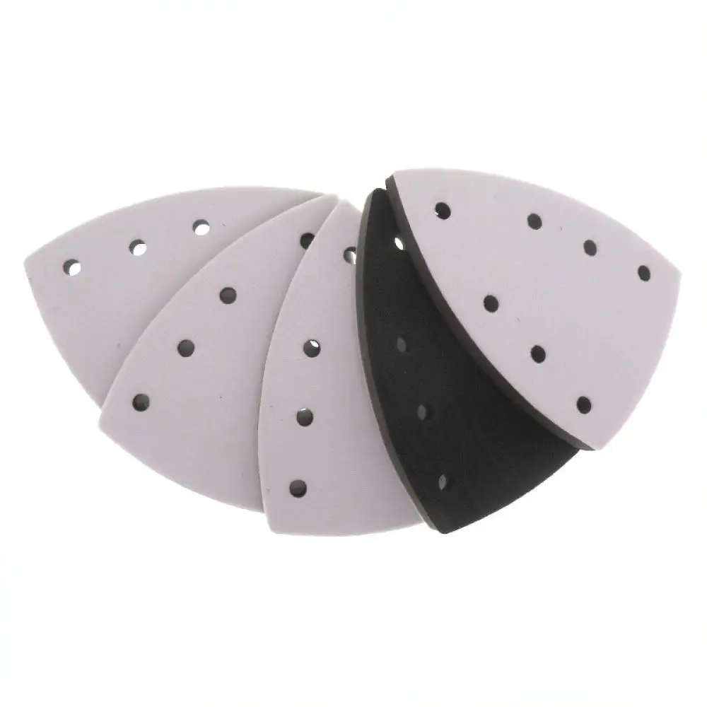 150mm Soft Sponge Interface Pad Triangular 7 Holes Sanding Buffer For Sander Polisher Grinder Woodworking Furniture Repair