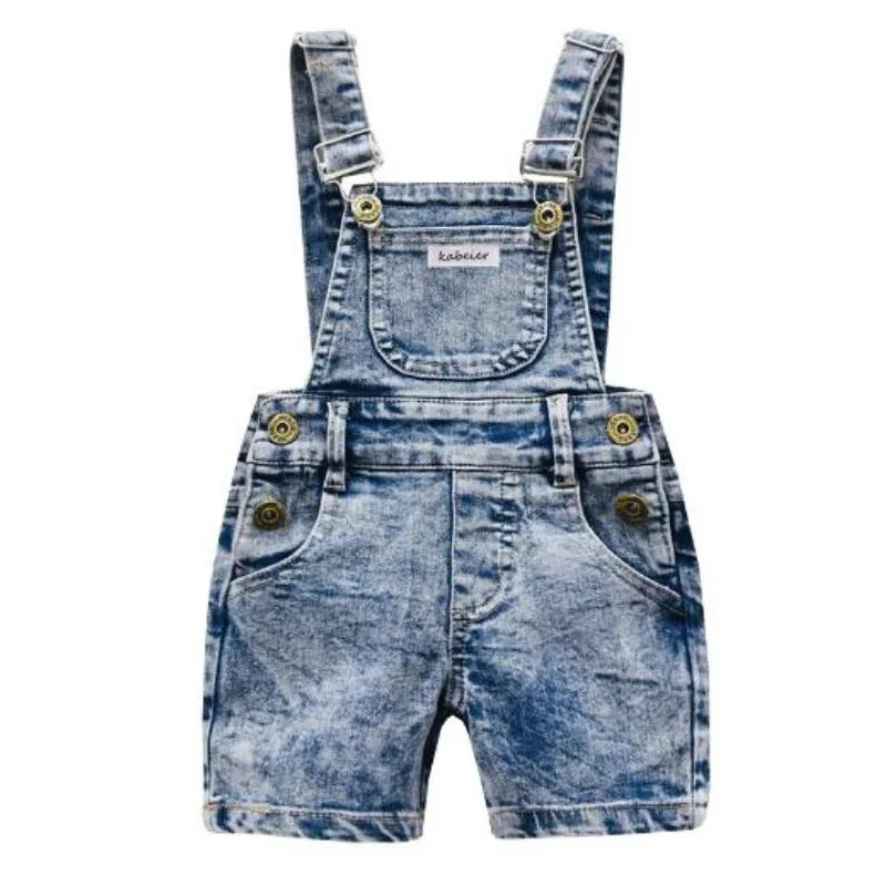 New Denim Overalls for Boys and Girls Europe and America 2026 New Summer Children's Baby's Stylish Jumpsuit