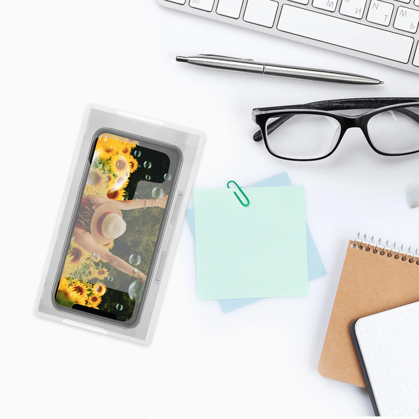 صندوق قفل الهاتف الأكريليك مع مفتاحين سجن الهاتف الخليوي عالي التحمل للبالغين، حافظة آمنة محمولة لتركيز التحكم الذاتي #1