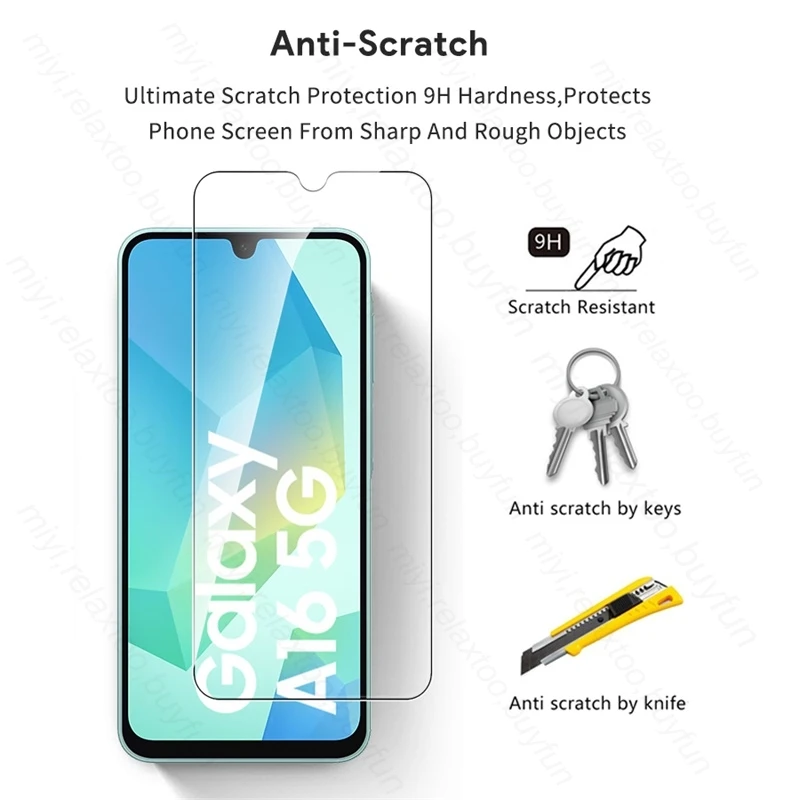 Sumsung A16 5G Custodia 2In1 Obiettivo della fotocamera Protezione schermo per Samsung Galaxy A16 5G 4G Vetro protettivo su SamsungA16 A 16 16A 2024