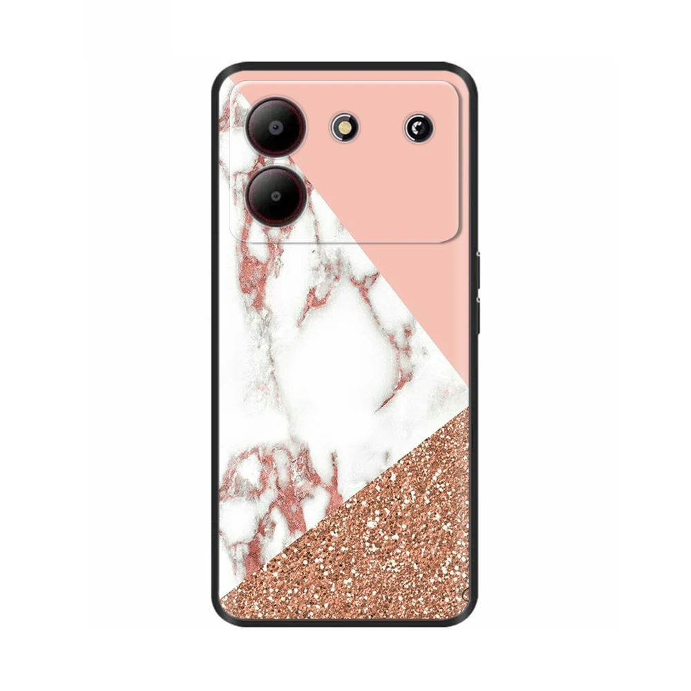 Cover For ZTE Blade A54 4G Case Silicone Painted Soft Protective Black Coque For ZTE Blade A34 BladeA54 Cartoon TPU BladeA34 Bag
