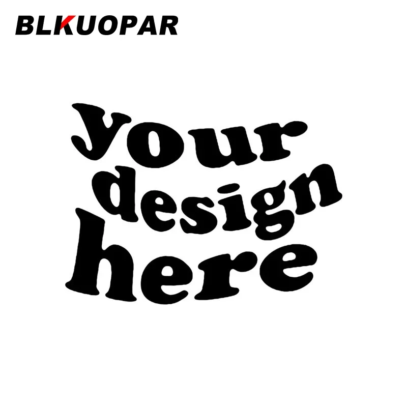 BLKUOPAR Your Design Here Pattern Text Car Stickers Scratch-Proof Laser Decal Waterproof Fuel Tank Cap Surfboard Car Styling