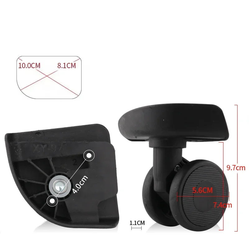 Shockproof Silent Luggage Casters Wear-Resistant Swivel Wheels For Suitcase Replacement Smooth Rolling Durable Travel Essential
