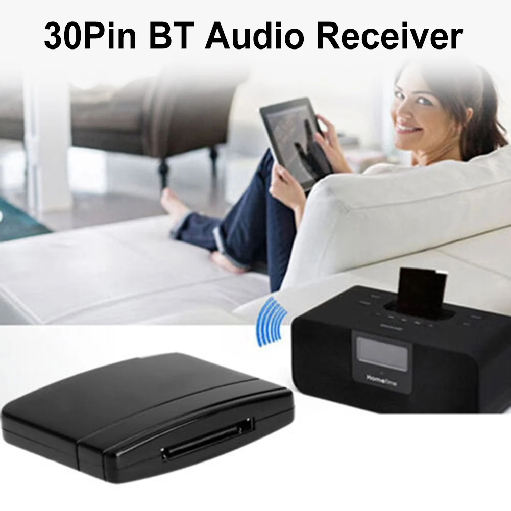 30 Pin Audio Receiver Bluetooth BT Receiver Adapter Mini Wireless Audio Adapter For iPhone 30 Pin Dock Station BT Speaker