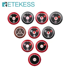 Retekess-t117 botão de chamada sem fio, 10pcs, pager, transmissor garçom, 433mhz para narguilé, bar, café serviço ao cliente