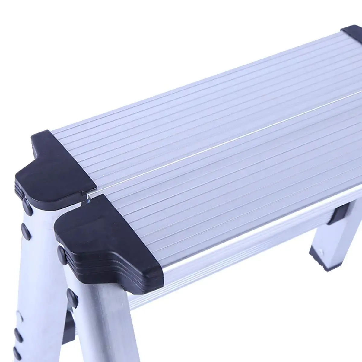 1 Step Stool Folding Ladder Aluminum Alloy Herringbone Ladder Thickened Ladder Stool Portable Home Outdoor Camping Stool