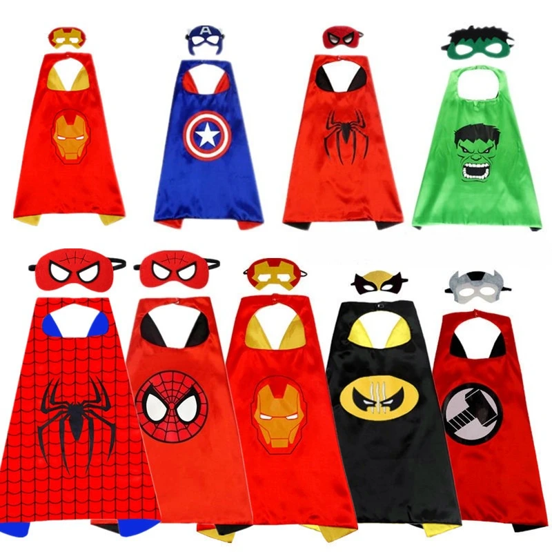 

New Superhero Capes for Kids 3-8 Year Old Boy Gifts Boys Cartoon Dress Up Costumes Party Supplies Easter Gifts Cosplay Costumes