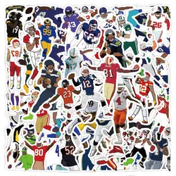 10/30/50PCS Football NFL Player Stickers Creative iPad Mobile Phone Helmet Car  Guitar DIY Wall Sticker Toy Decoration Wholesale