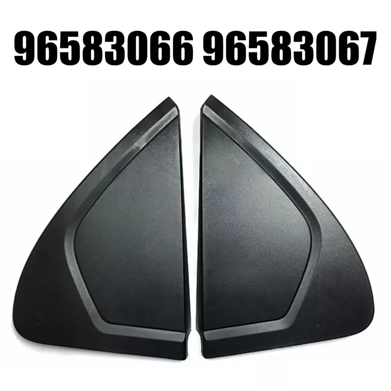 1Pair Car Door Mirror Triangle Trim Panel 96583066 96583067 For Chevrolet Aveo 2003-2010 Window Corner Molding Cover