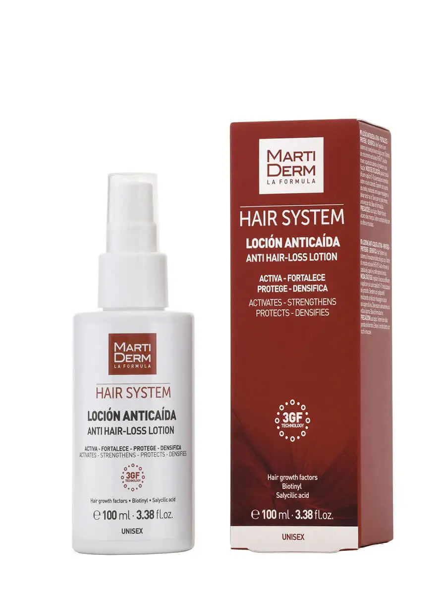 Martiderm hair system 3 gf anti-fall Lotion 100ml-follicular activator for hair loss