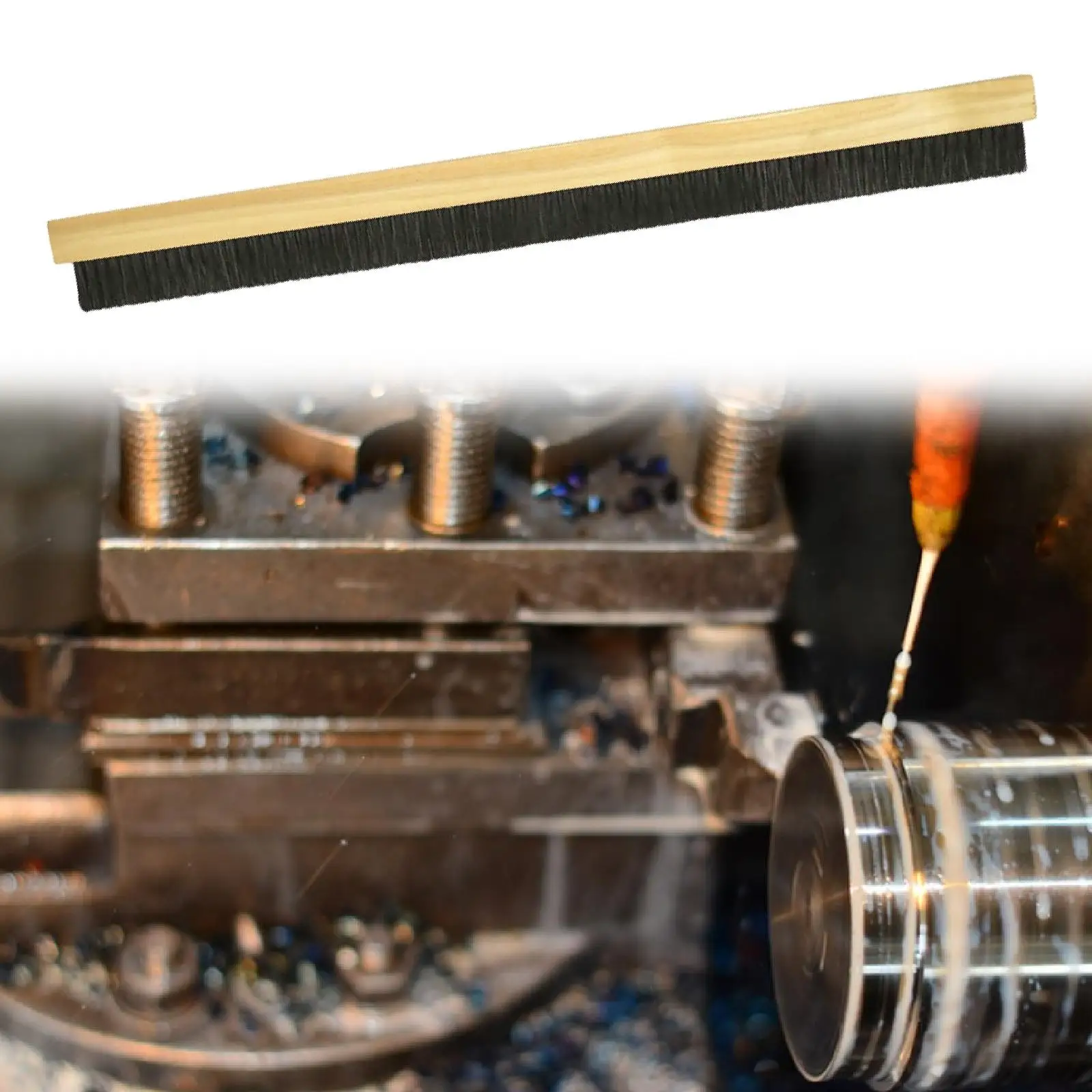 

Wood Backed Concrete Broom,Household Masonry Brush Four Row Bristles Concrete Brush for Home Applying Brick Cleaning Furniture