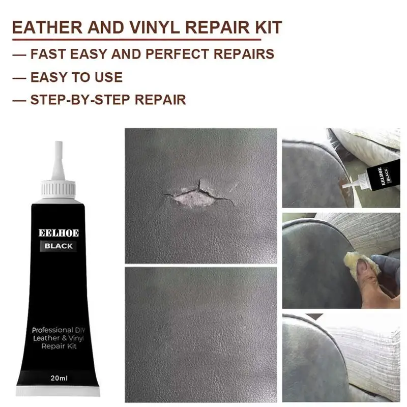 20ml Car Leather Repair Gel Cream Repair Filler Sofa Auto Seat Leather Complementary Repair Refurbishing Car Polishing Accessory