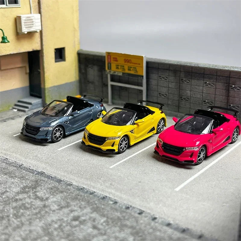 

Master 1:64 S660 Mugen S-Series Yellow / Grey / Pink Diecast Model Car