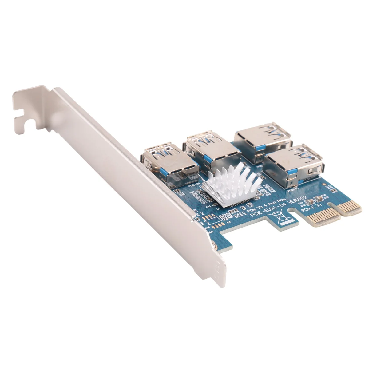 AA88 PCI Express Card Multiplier PCIE 1 to 4 USB GPU X1 X16 PCI-E Riser Card Video Card for Bitcoin Miner Mining