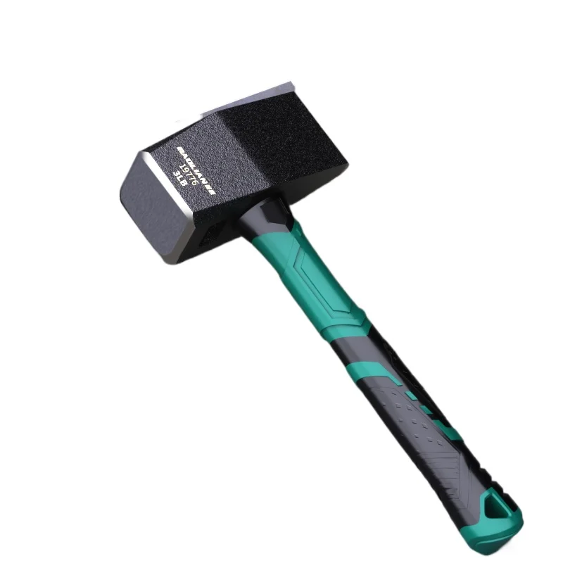 

Rock hammer construction site wall demolition rubber hammer solid hand hammer heavy super hard pliers tool