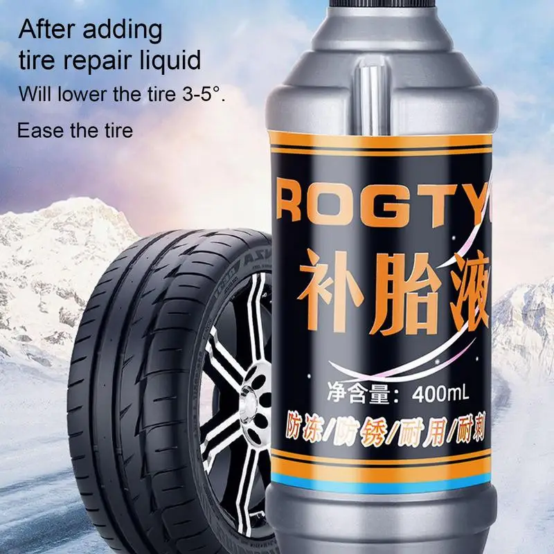 Tire Sealant 400ml Large Capacity Car Tire Repair Kit Non-destructive Fast Flat Tire Repair Kit For Small And Medium Wheeled