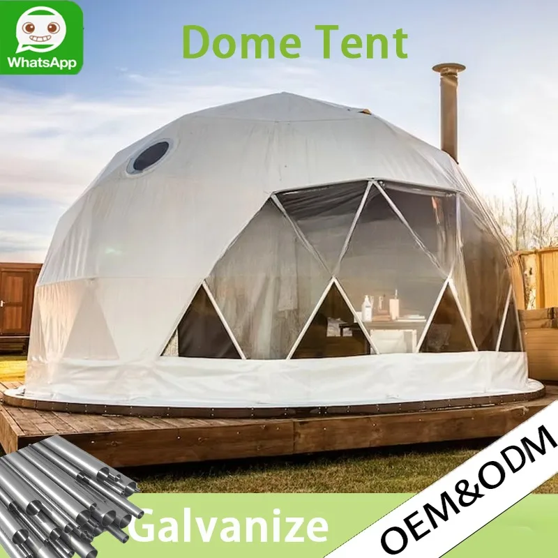 Customizable Luxury Igloo Geodesic Sphere Tent Waterproof Large Space Outdoor Glamping Tent For Resort Camping Homestay Use