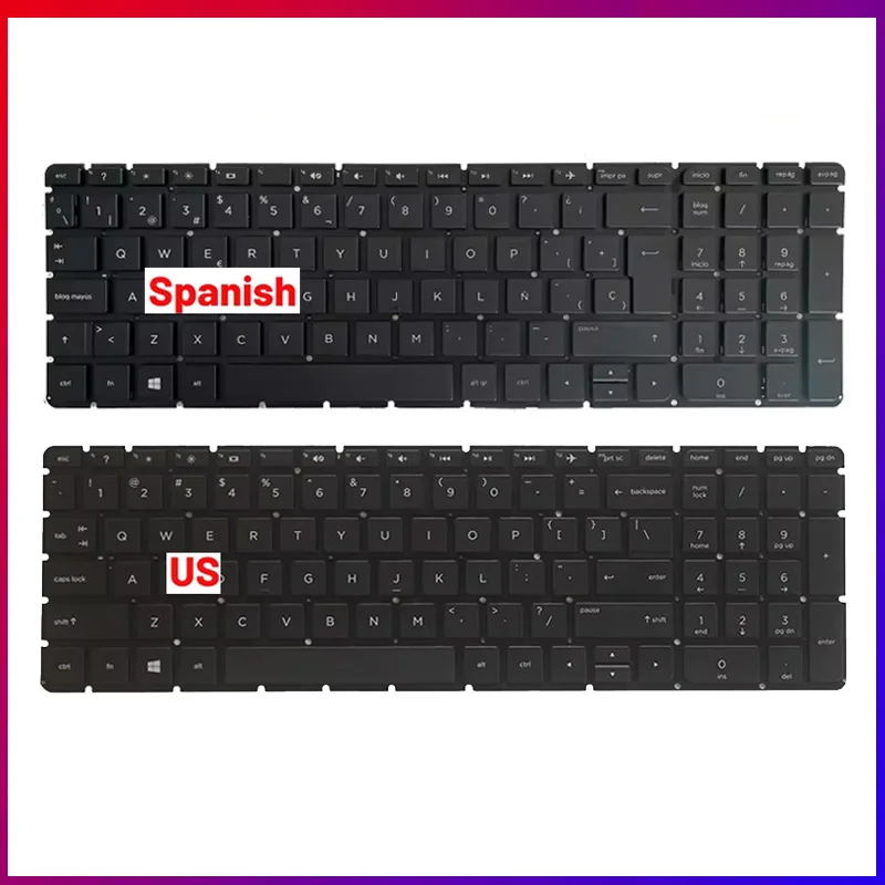 

Russian/US/Spanish Laptop keyboard For 250 G4 255 G4 256 G4 250 G5 255 G5 256 G5 TPN-C125 TPN-C126 15-AY 15-AF 15-BA 15-AC