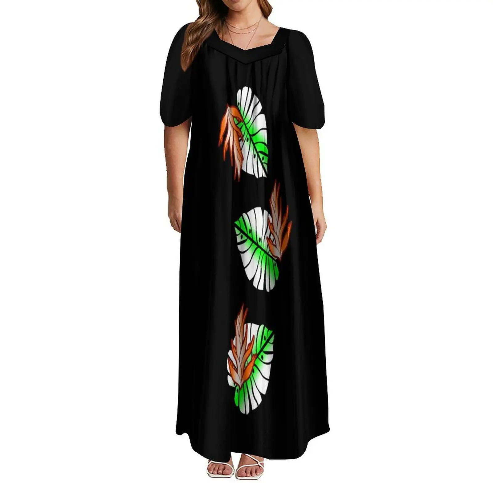 Robe longue élégante pour femme, coupe basse, île du Pacifique, Mumu, conforme à la conception de la tribu esienne, 6XL, 2023