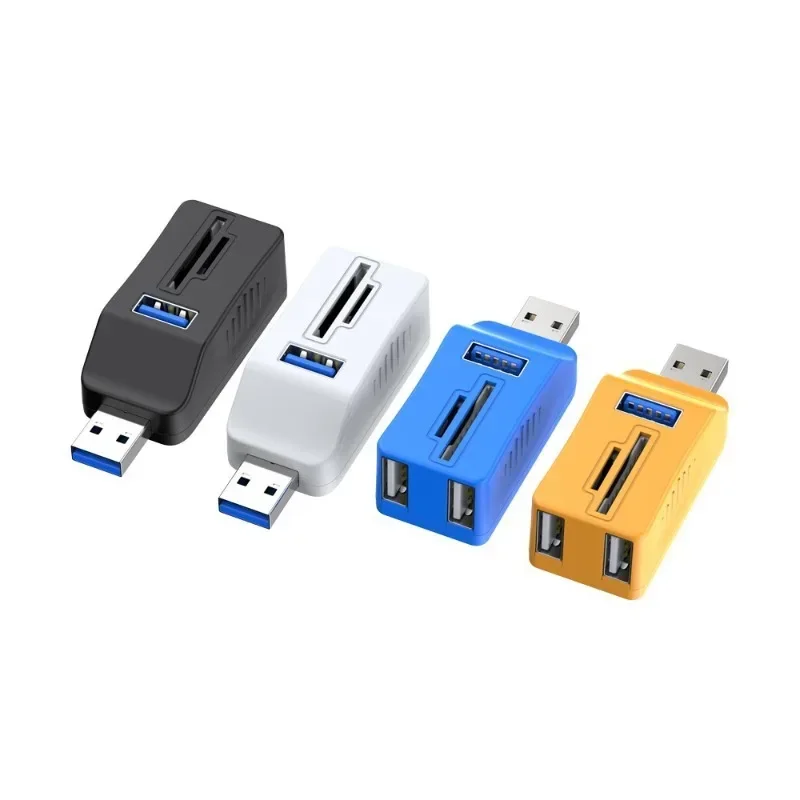 In-line 3.0 multi-port converter 5-in-1 expander 2.0 Card reader read data in seconds