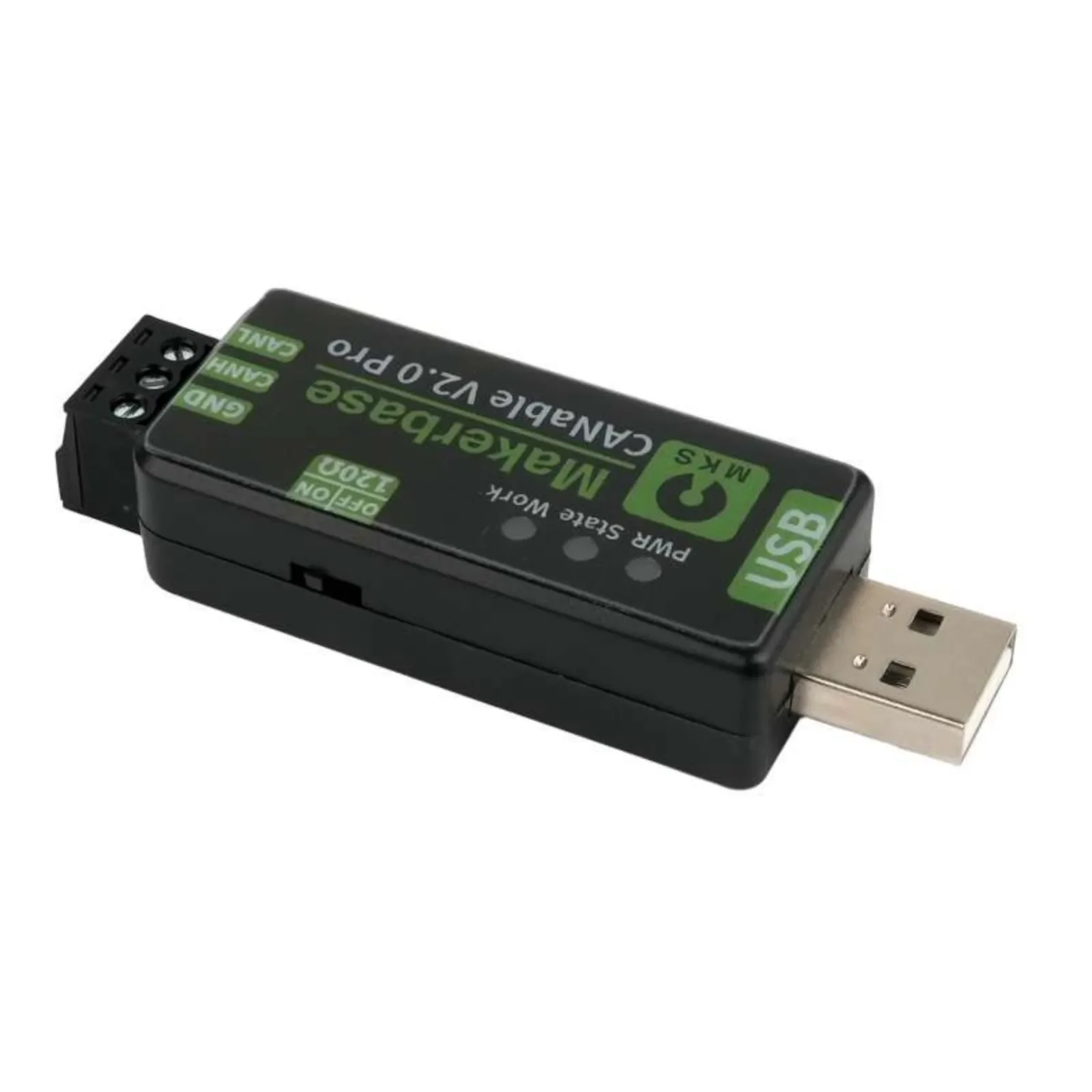 MKS CANable V2.0 Pro S CZN analyzer with protective shell USB to CAN adapter with 0.5M cable