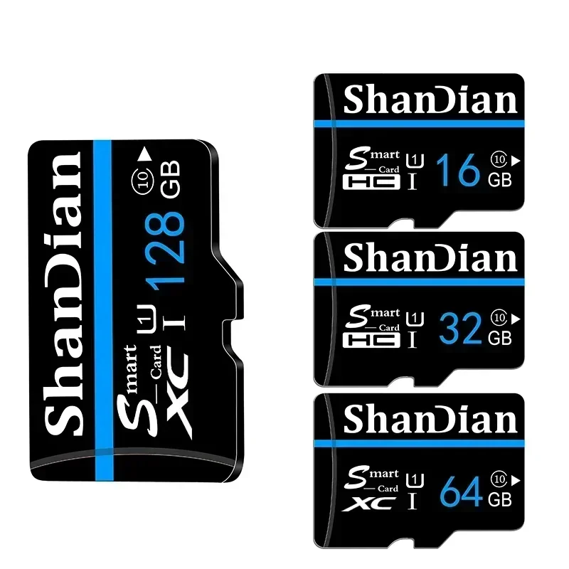 SHANDIAN Class 10 Mini SD Card 16GB Flash Memory 16GB Micro TF Card Driving Recorder Memory Card Memoria for Smartphone