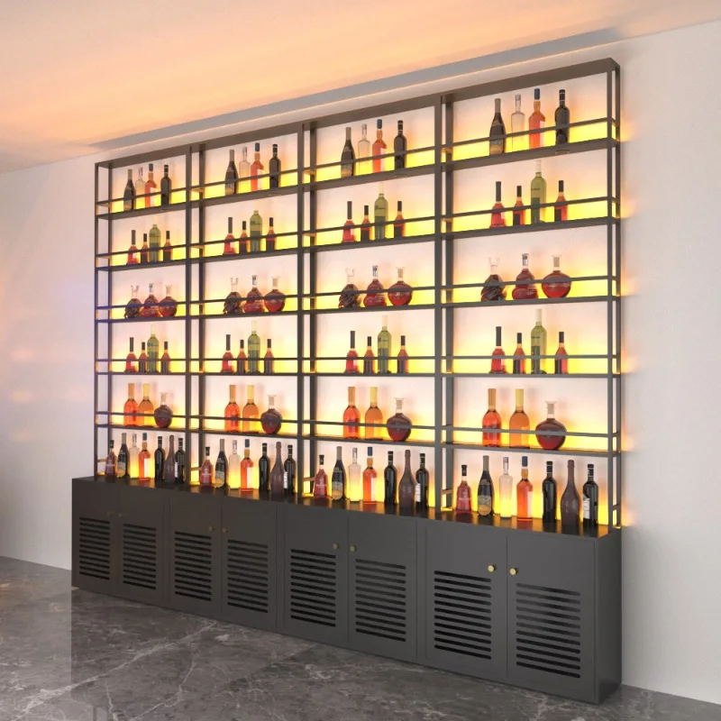Designer Shelves Wine Cabinet Living Room Mobile Kitchen Restaurant Storage Bar Cabinet Multifunctional Estante Home Furniture