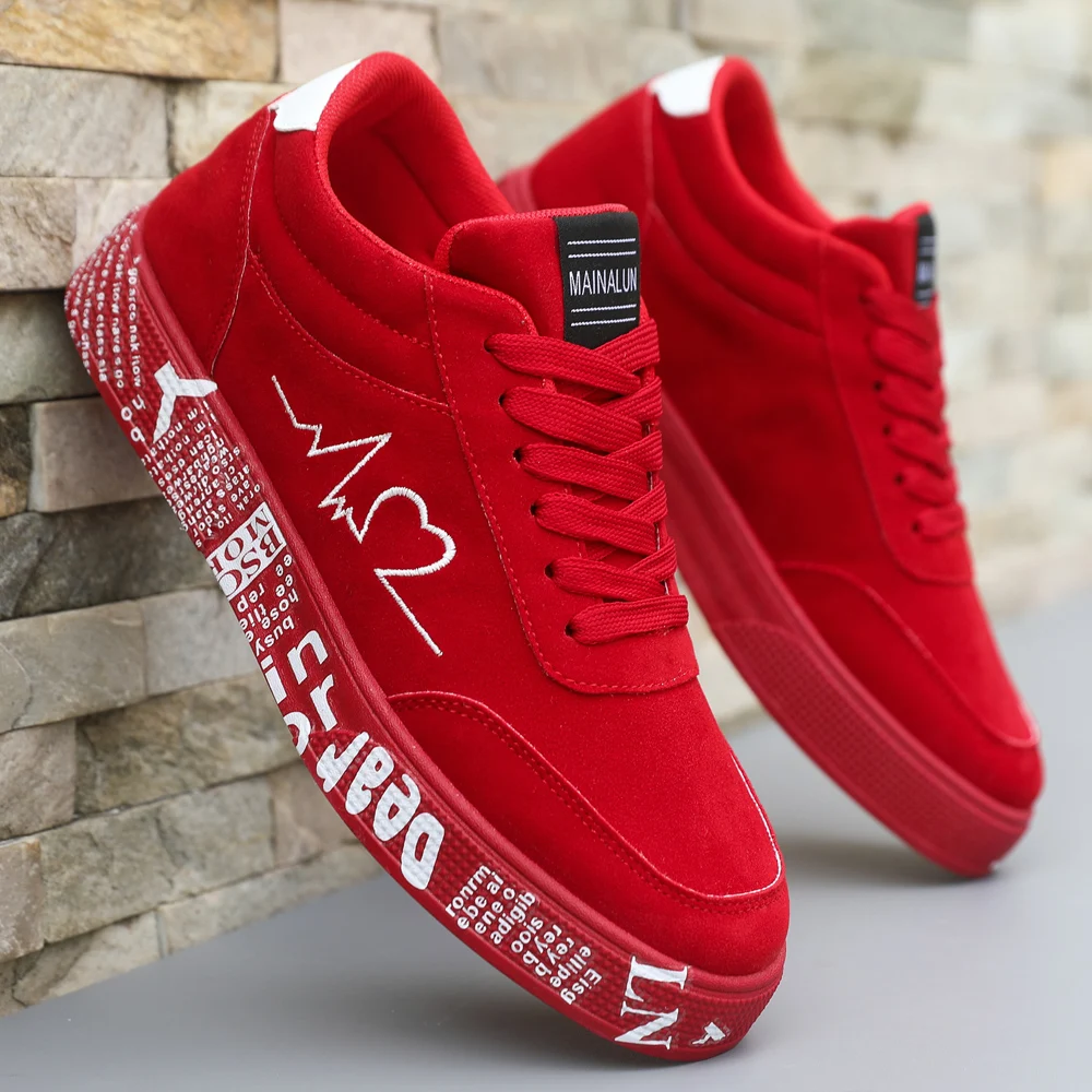 Men's Lightweight Casual Sneakers.Everyday Outdoor Running Skate Shoes For Men.Colors: Black And Red.Sizes: 39 To 48.