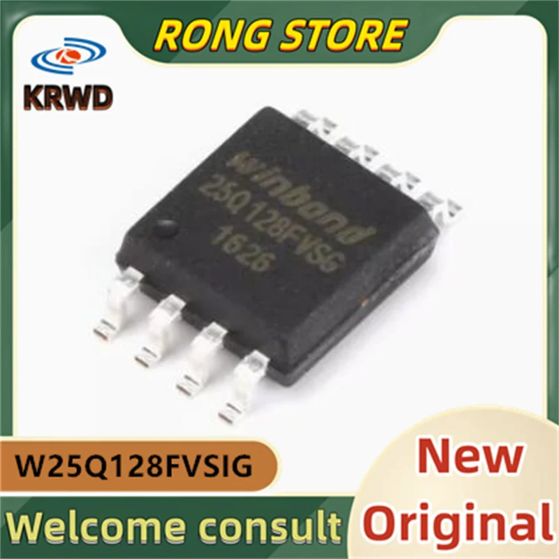 5PCS 25Q128FVSIG W25Q128FVSIG  SOP-8 128M-bit 104MHz New and Original