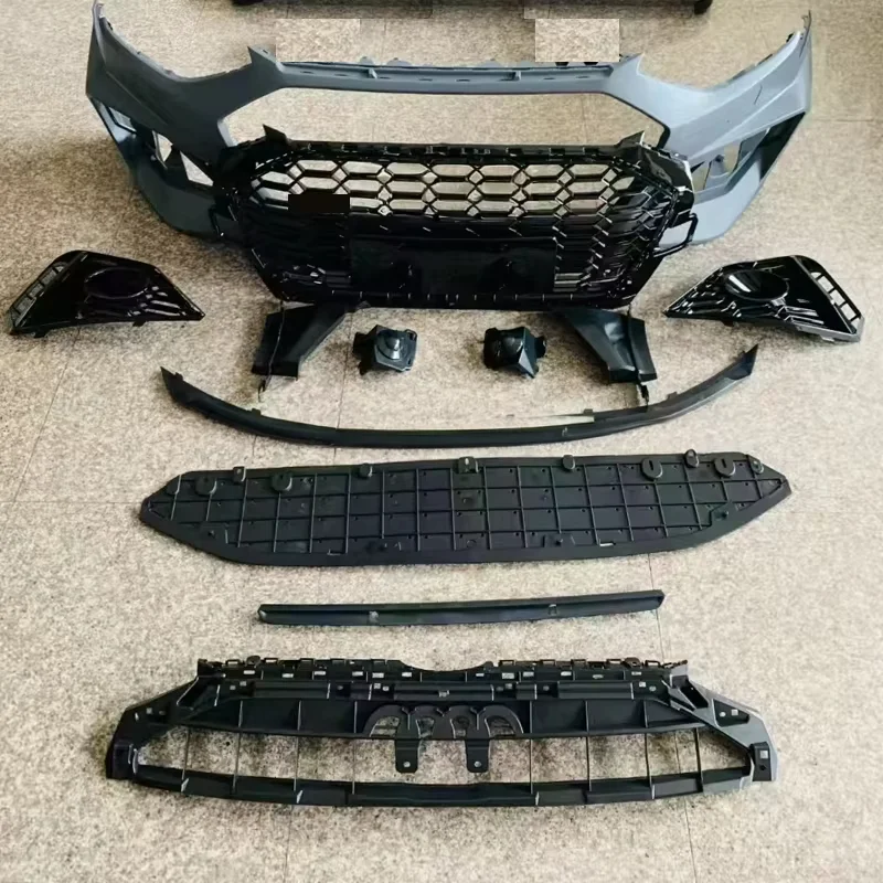 RS5 Style Upgrde Modification Auto Parts ABS Front Lip Front Lip 2020-2024 Front Bumper Accessories B9.5 for audis A4 S4