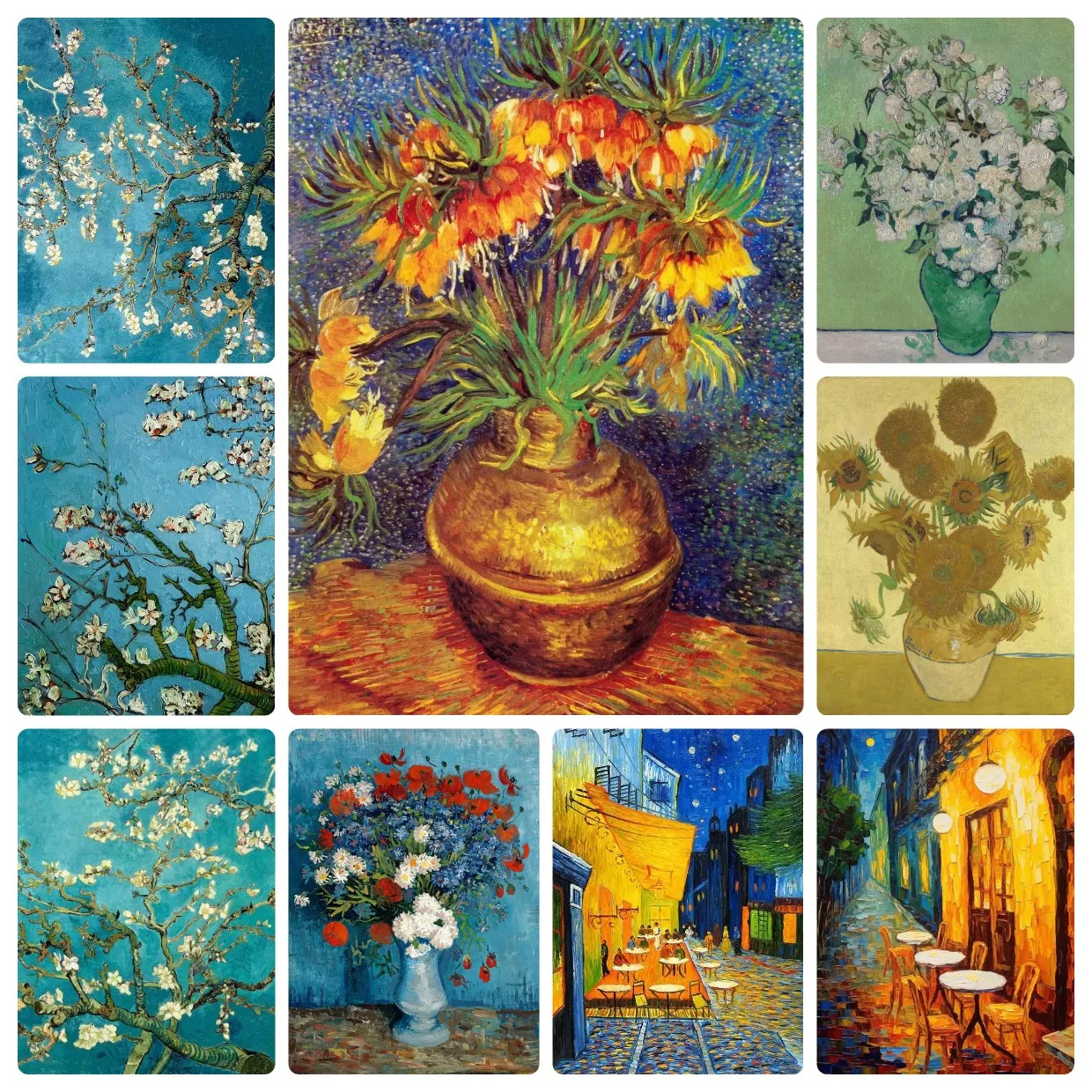 Diamond Painting Vincent van Gogh Almond Blossoms Sunflowers Diamond Mosaic Handmade Art Exquisite Creative Gift Home Decor